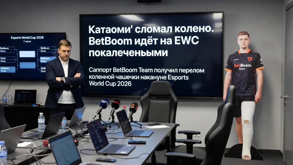 Kataomi` сломал колено. BetBoom идёт на EWC покалеченными