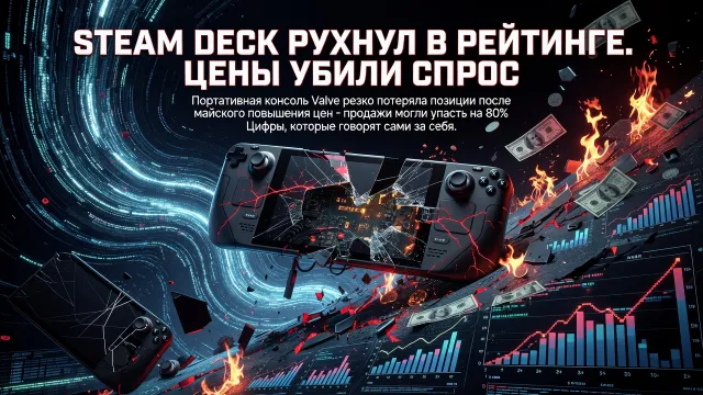 Steam Deck рухнул в рейтинге. Цены убили спрос